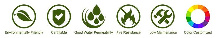 synthetic grass lawn