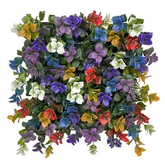 Yas Artificial Colourful Hedge Decorative Phab ntsa laj kab