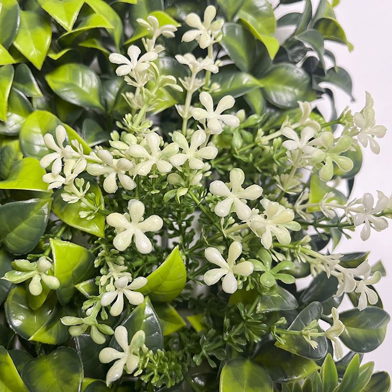 Artificial Greenery Panels With Flowers